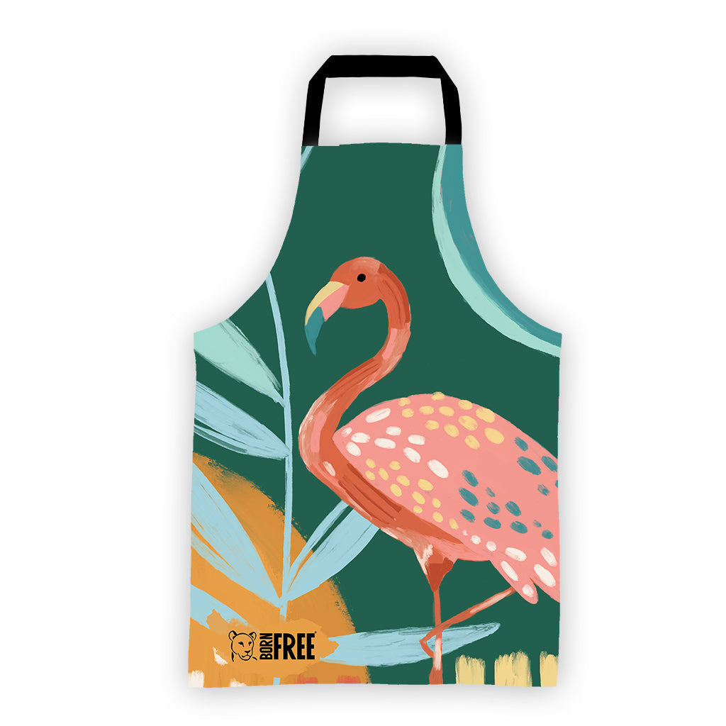 Pink Light Studio Resting Flamingo Apron