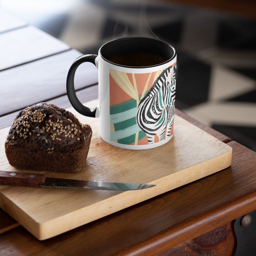 Pink Light Studio Grazing Zebra Mug