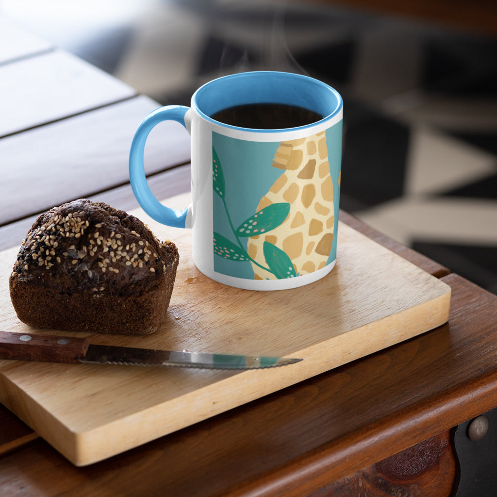 Pink Light Studio The Curious Giraffe Mug
