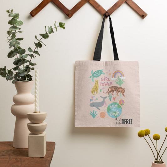 Pink Light Studio Save the Earth Tote Bag