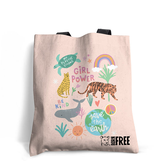 Pink Light Studio Save the Earth Tote Bag
