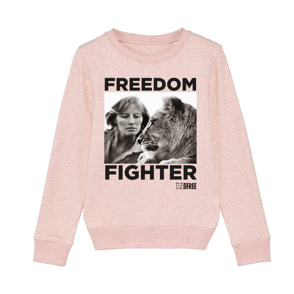 Dame Virginia Freedom Fighter Black Print Sweatshirt