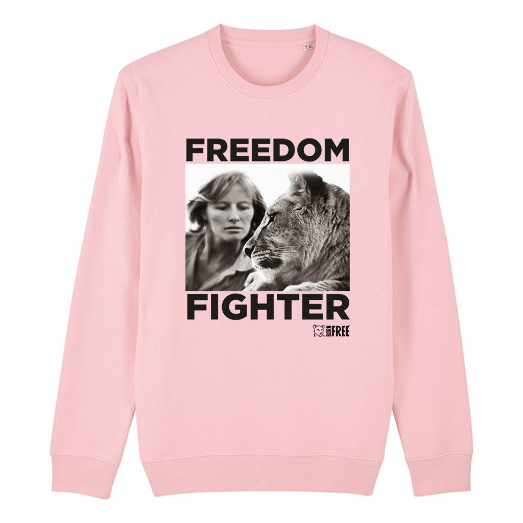 Dame Virginia Freedom Fighter Black Print Sweatshirt