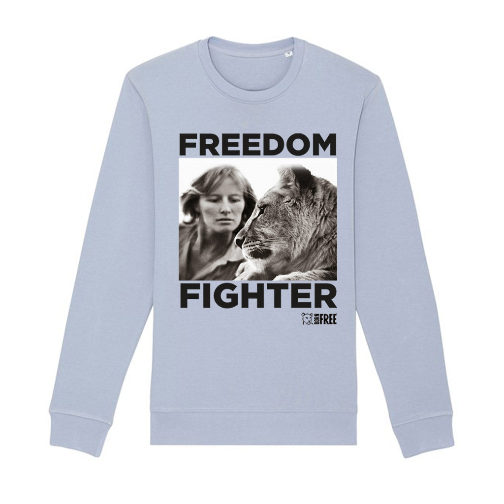 Dame Virginia Freedom Fighter Black Print Sweatshirt