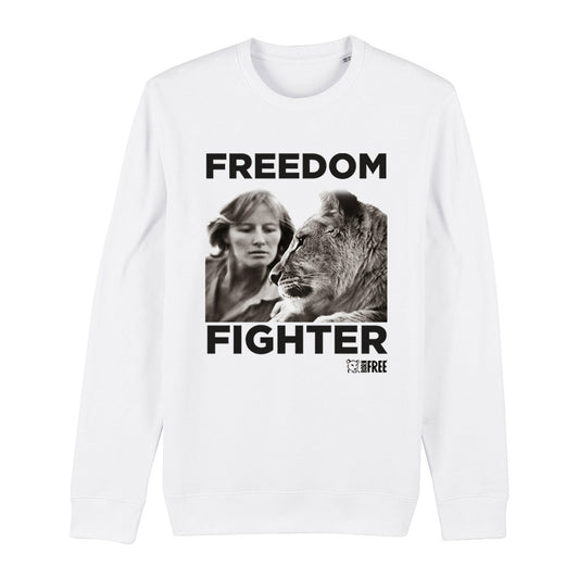 Freedom Fighter - Dame Virginia and Girl Black Print Sweatshirt