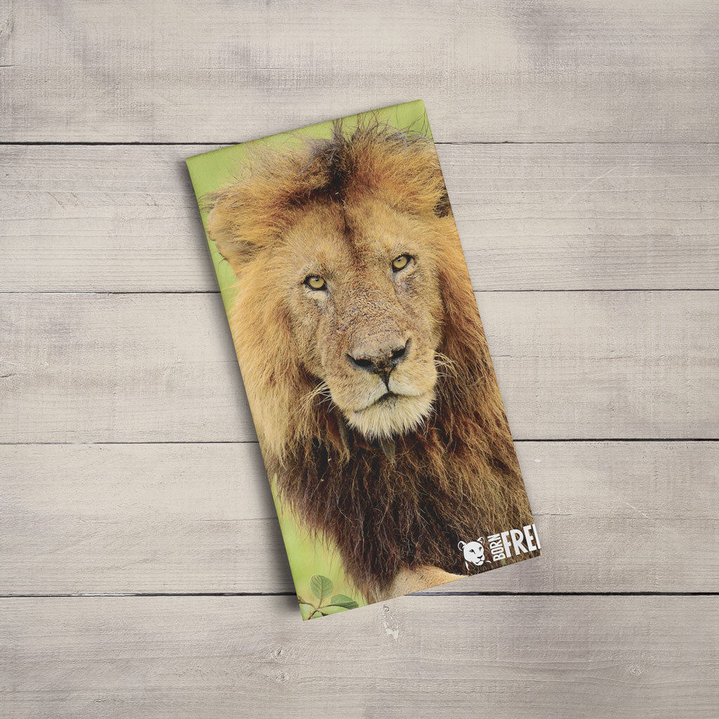 Stalking Lion Tea Towel by Will Travers