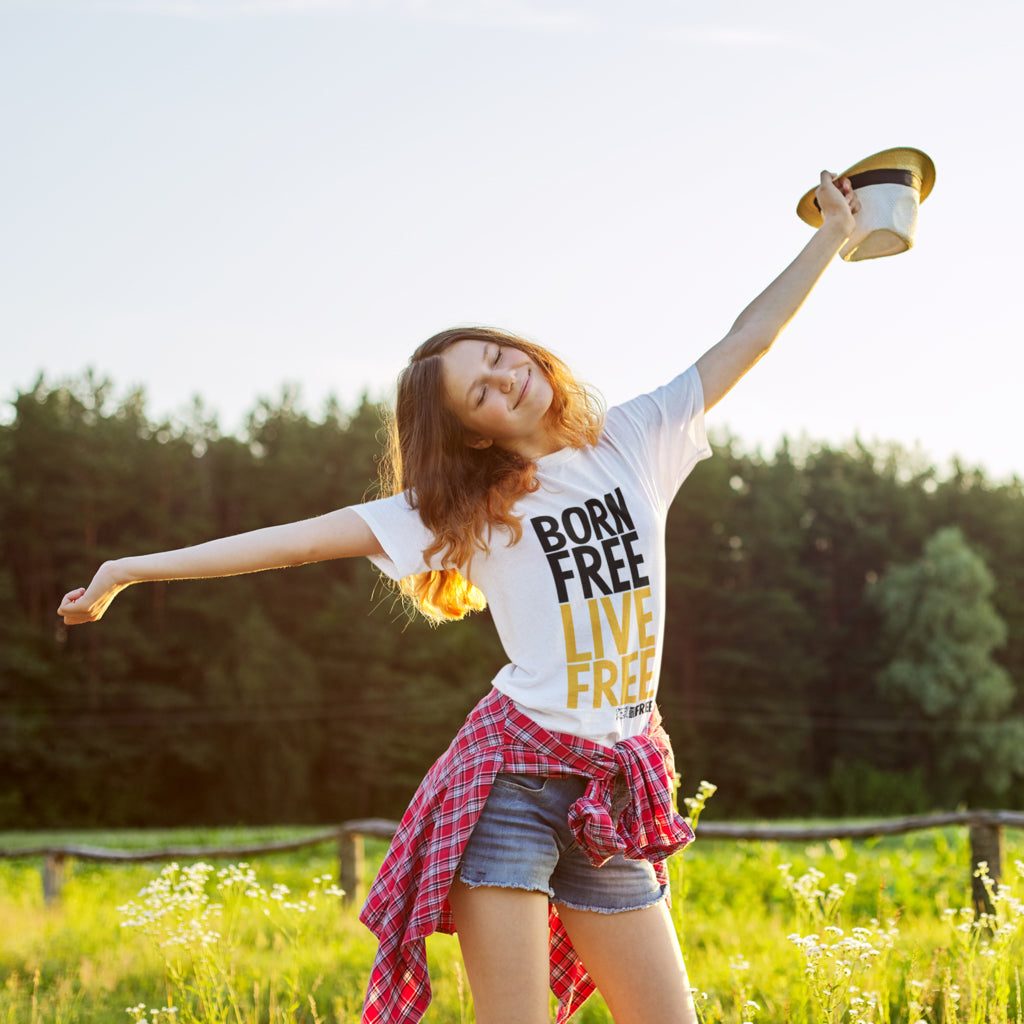 Born Free Live Free Call to Action T-Shirt