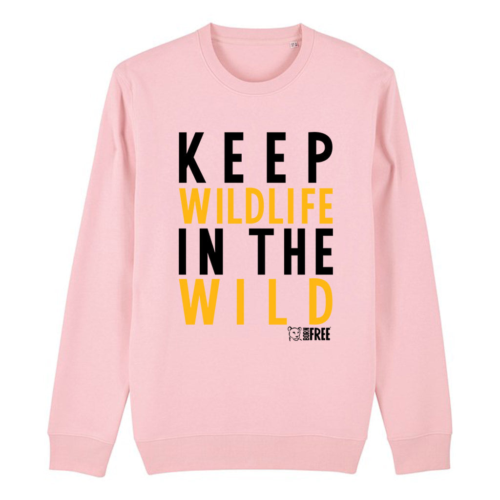 Keep Wildlife in the Wild Black Print Sweatshirt - Call To Action