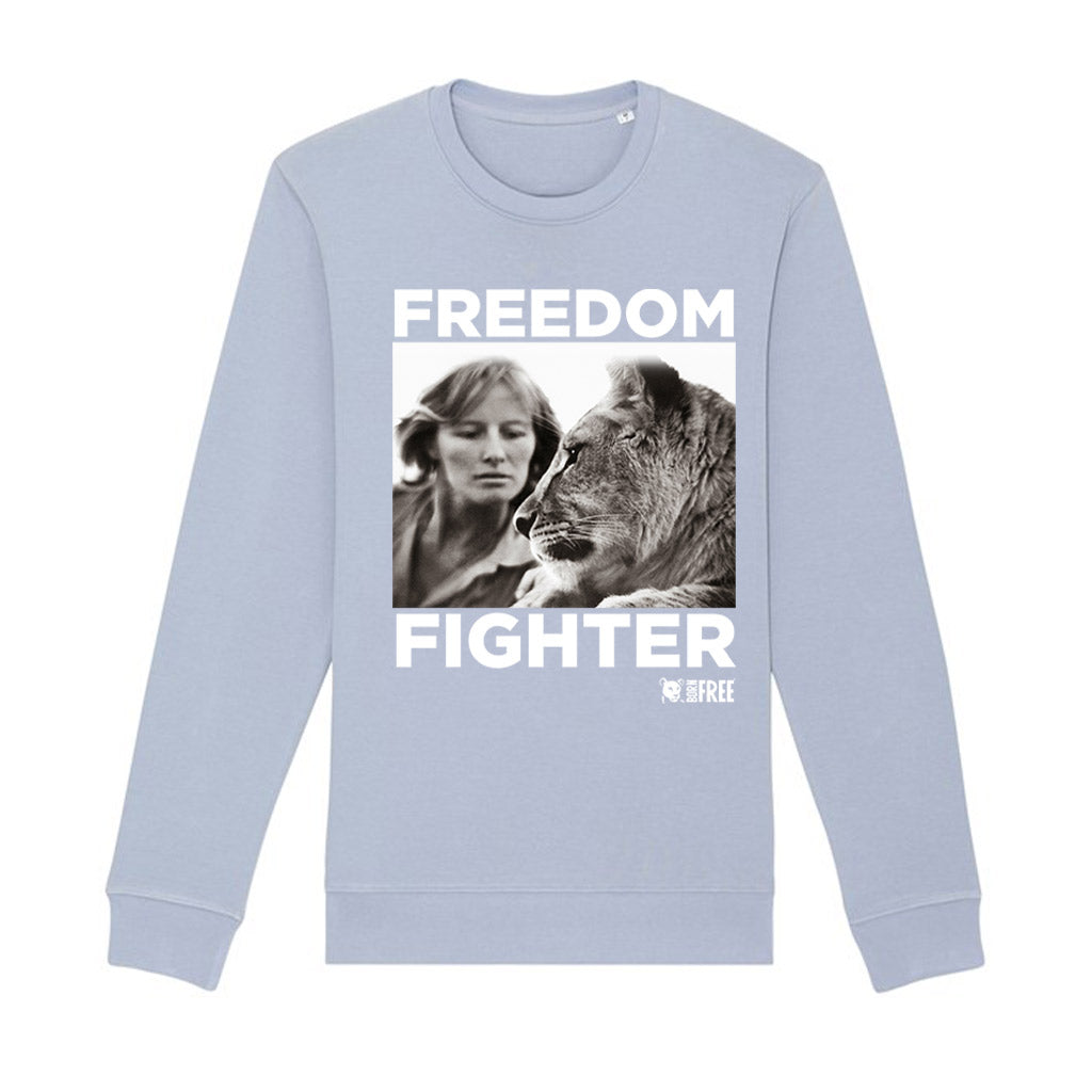 Dame Virginia Freedom Fighter White Print Sweatshirt