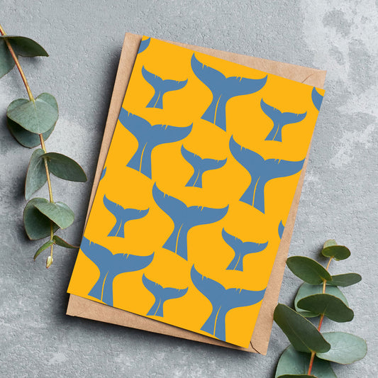 Whale Tail Repeat Greeting Cards - Pack of 6