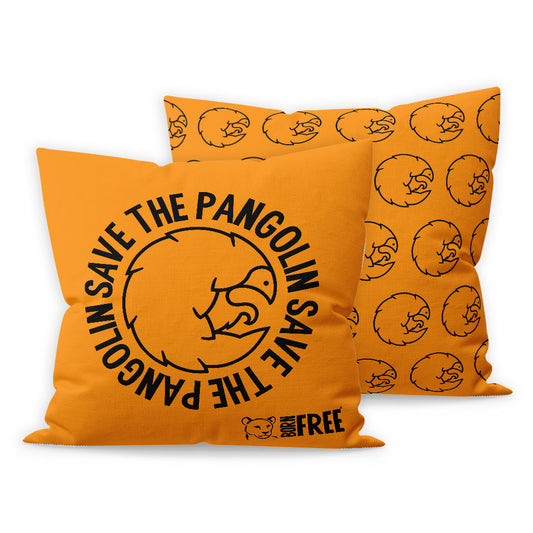 Save the Pangolin Organic Cushion