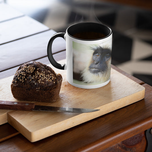 The Look - Gray Langur Mug by Will Travers