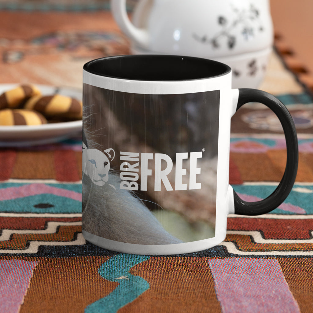 The Look - Gray Langur Mug by Will Travers