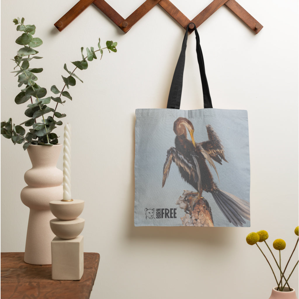 Snake Bird Tote Bag by Will Travers