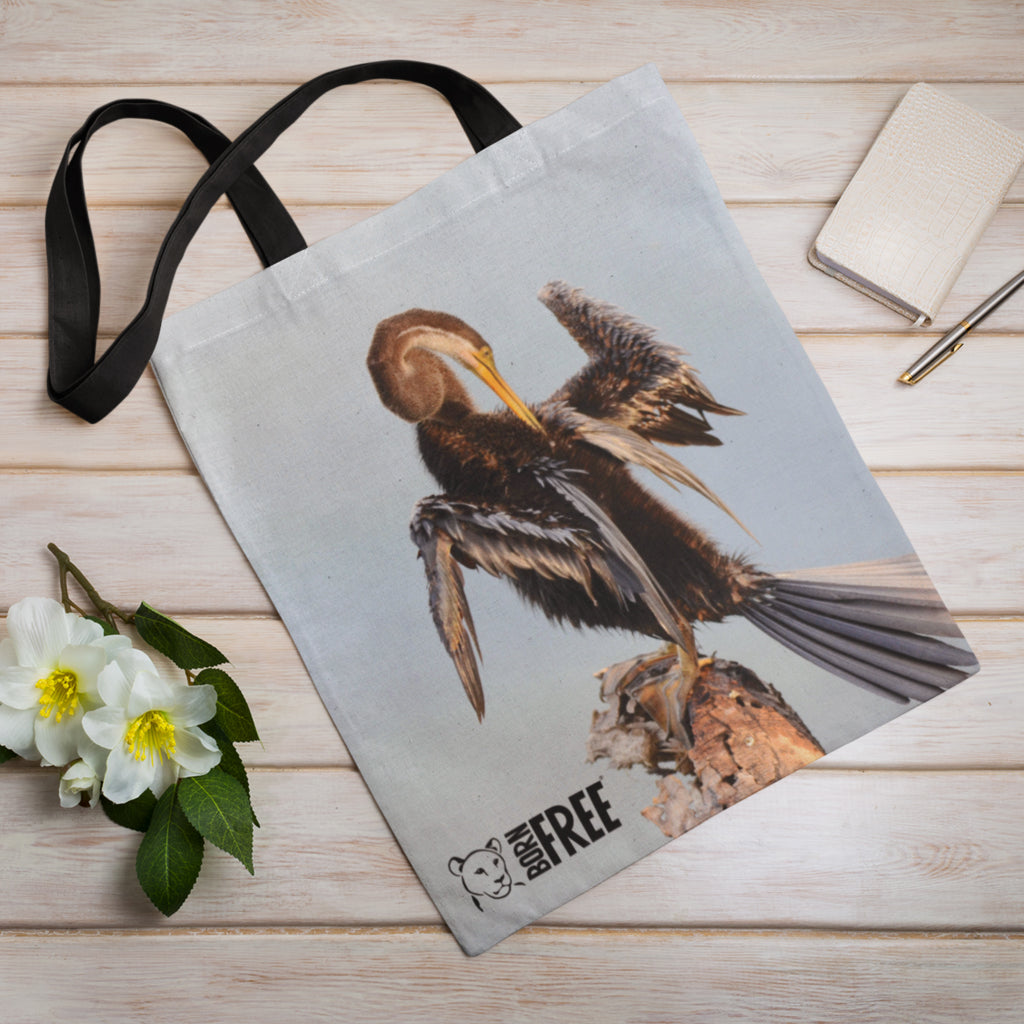 Snake Bird Tote Bag by Will Travers
