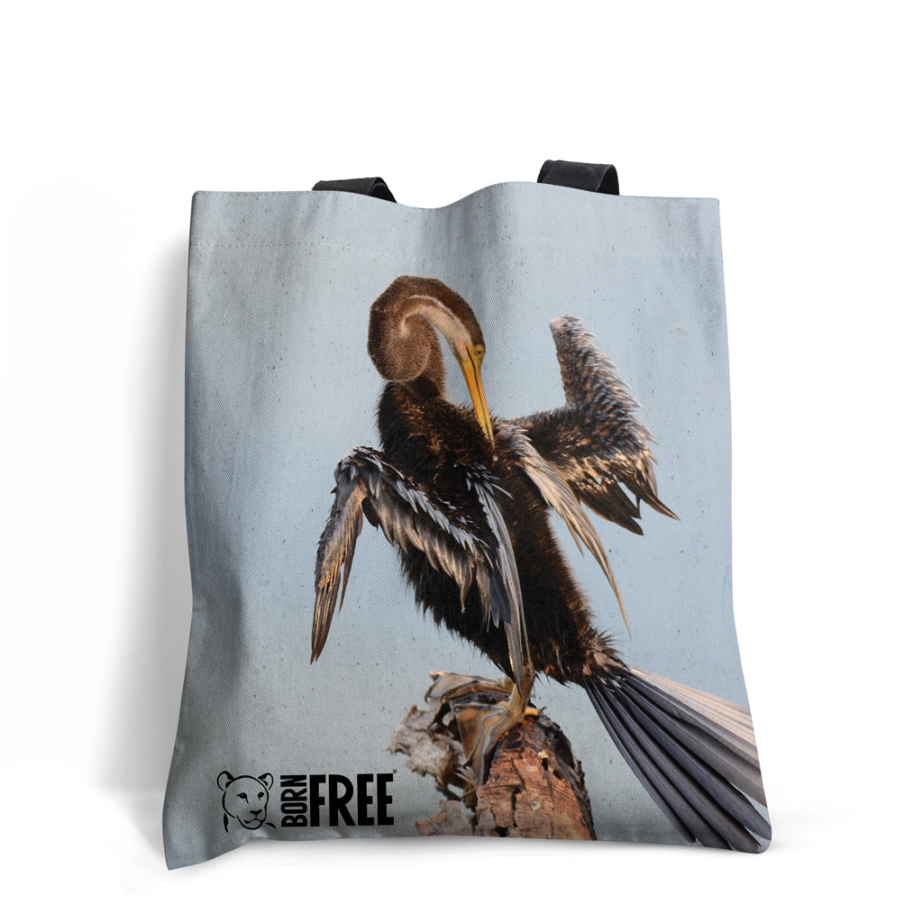 Snake Bird Tote Bag by Will Travers