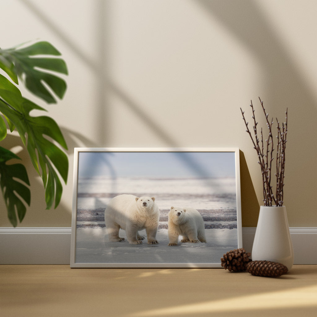 The Long Goodbye - Polar Bears Art Print by Richard Bernabe