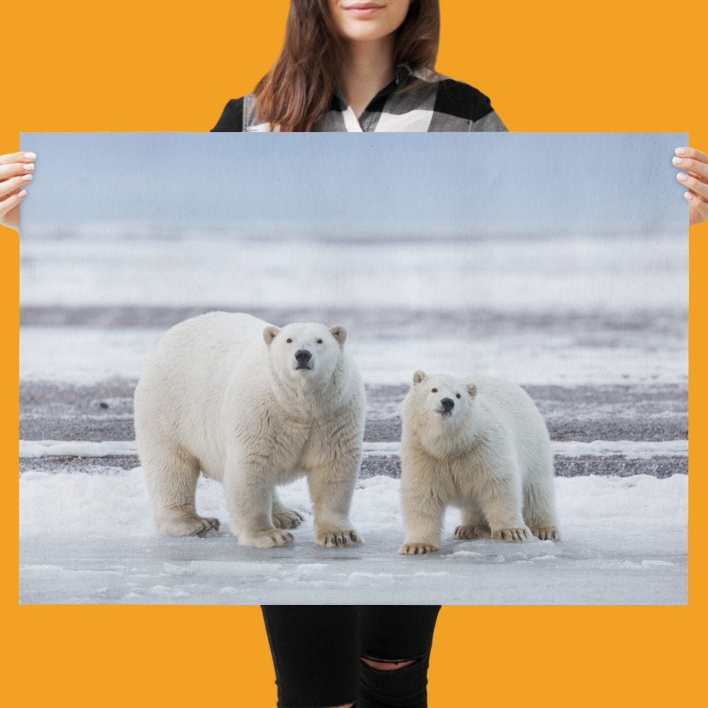 The Long Goodbye - Polar Bears Art Print by Richard Bernabe