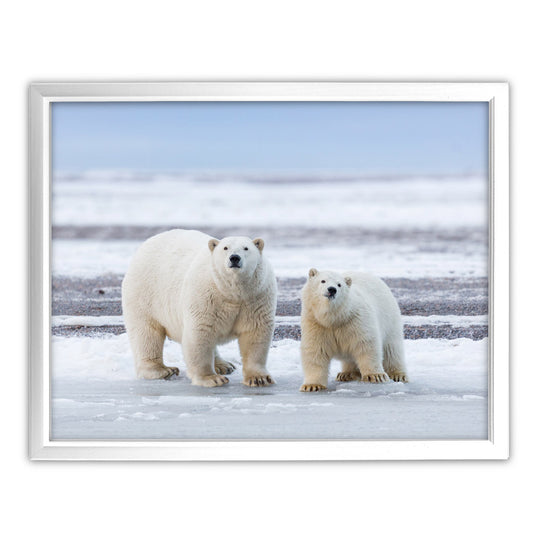 The Long Goodbye - Polar Bears Art Print by Richard Bernabe