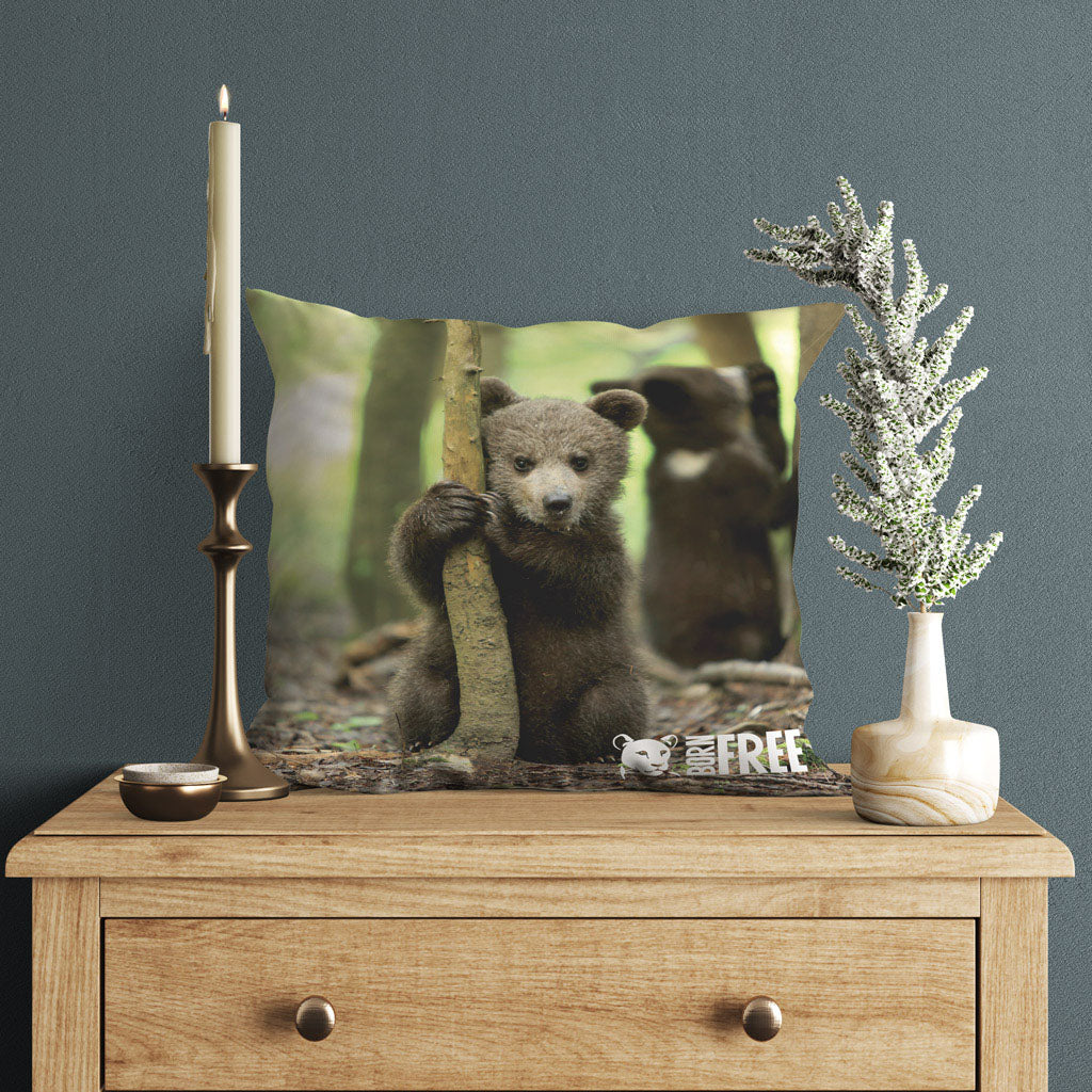New Beginnings Bear Cub Organic Cushion