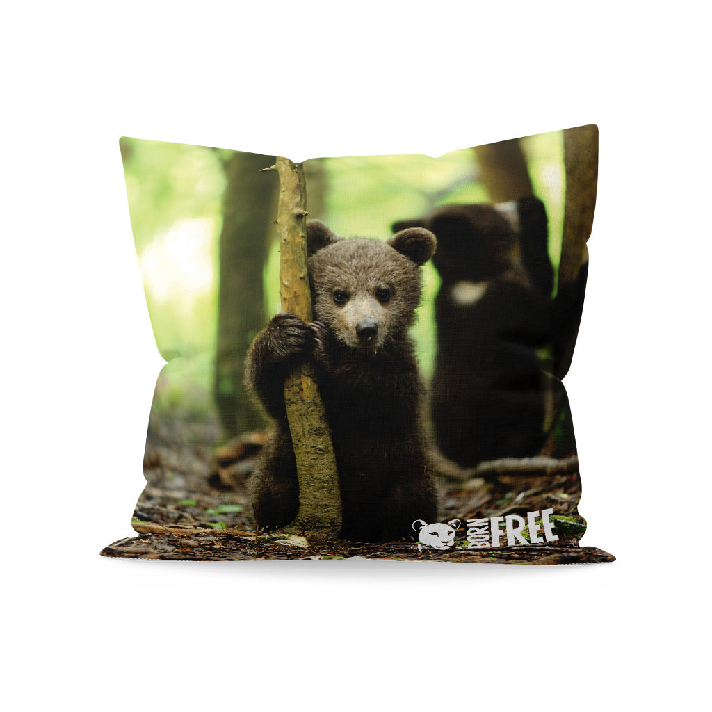 New Beginnings Bear Cub Organic Cushion
