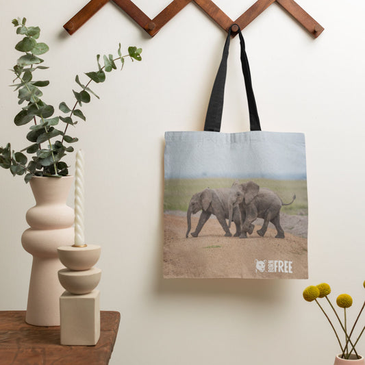 New Beginnings Elephant Calf Tote Bag