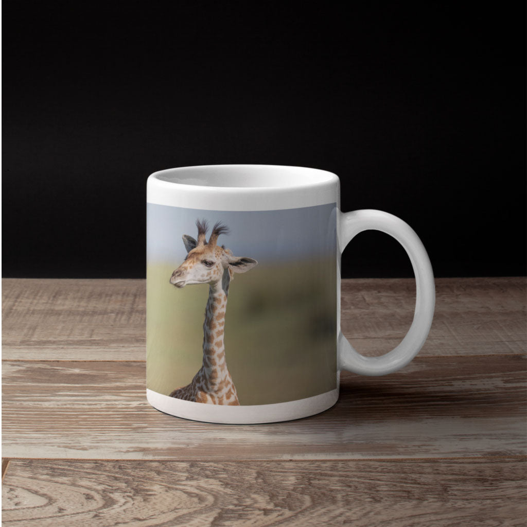 New Beginnings Giraffe Calf Mug by George Logan