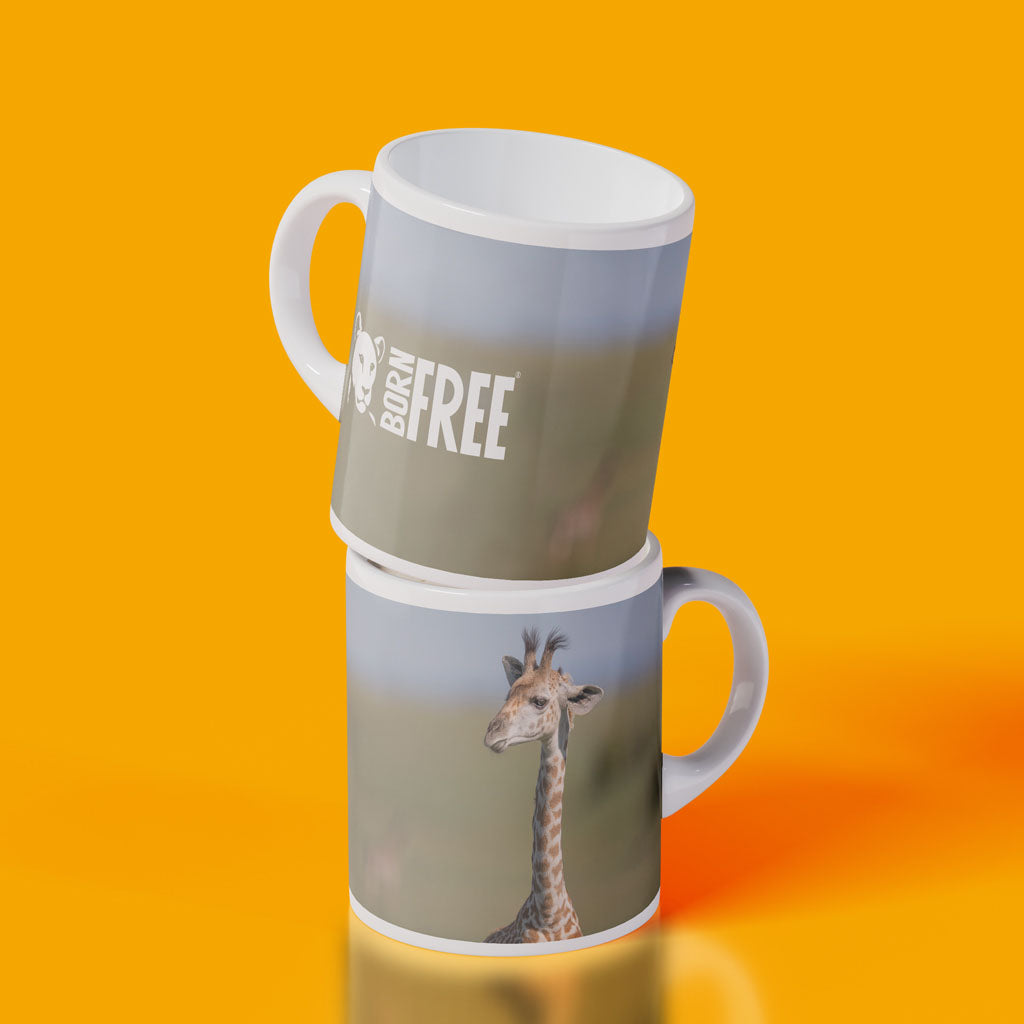 New Beginnings Giraffe Calf Mug by George Logan