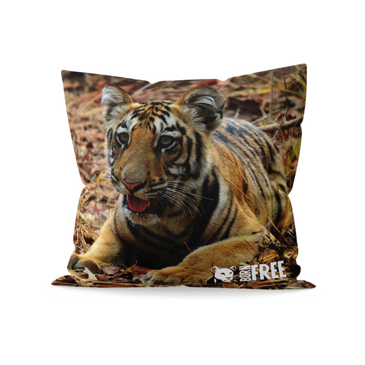 New Beginnings Tiger Cub Organic Cushion