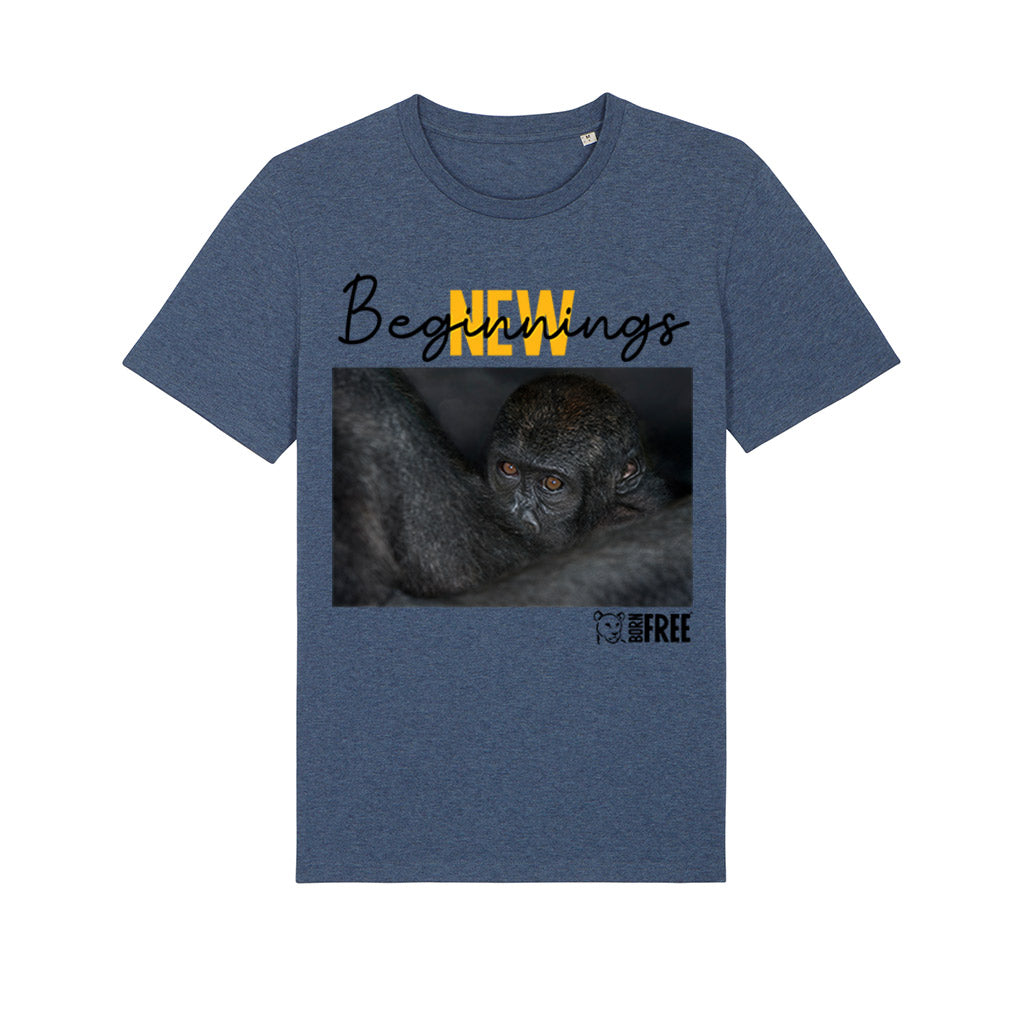 New Beginnings Ape T-Shirt by George Logan