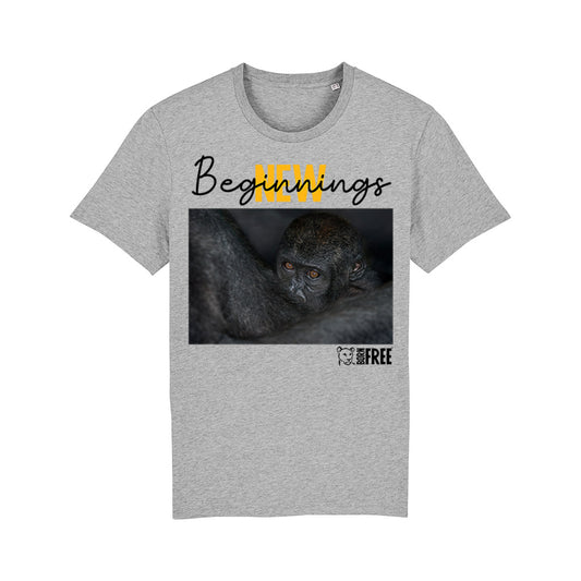 New Beginnings Ape T-Shirt by George Logan