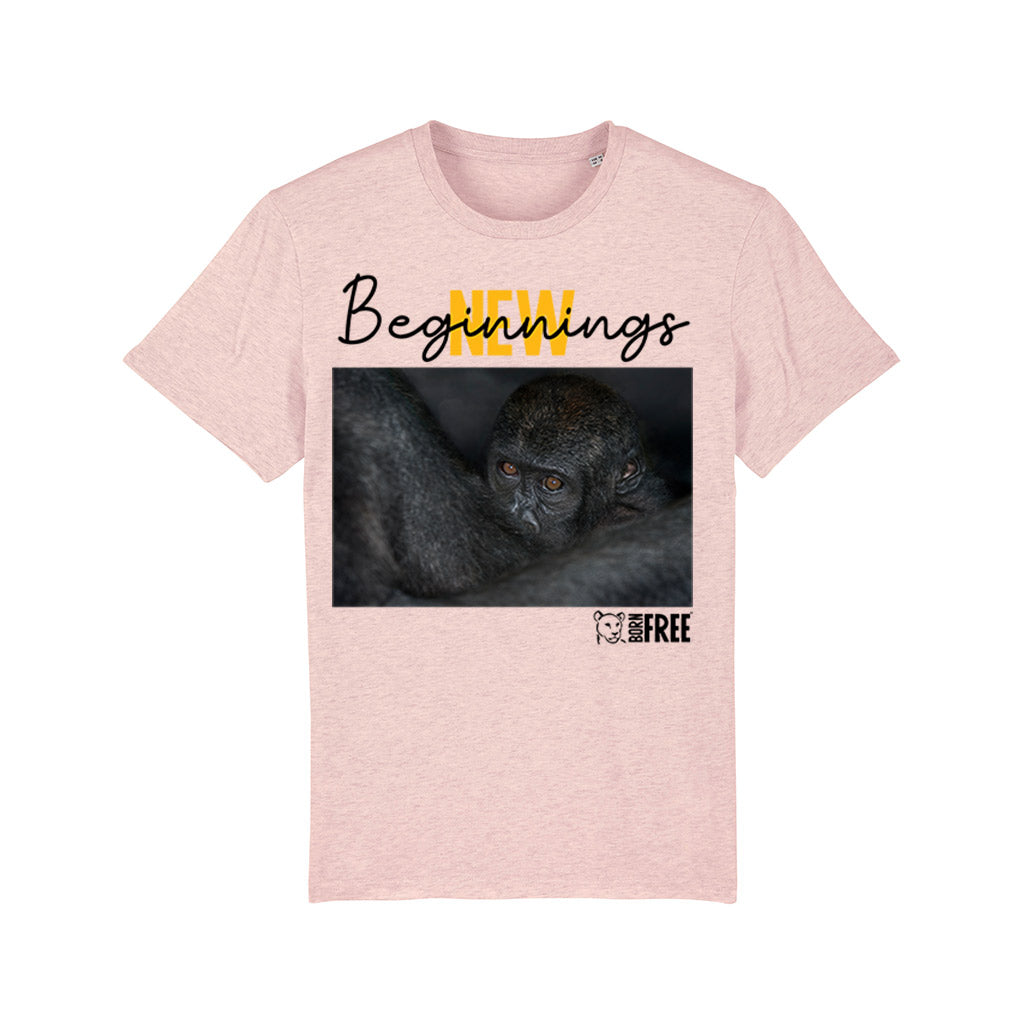 New Beginnings Ape T-Shirt by George Logan