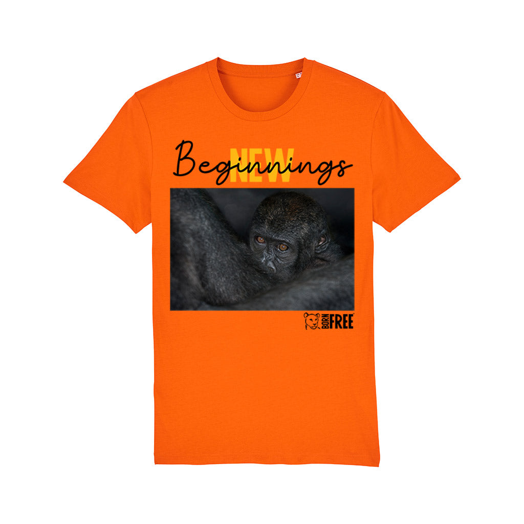 New Beginnings Ape T-Shirt by George Logan