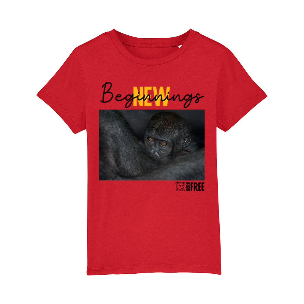 New Beginnings Ape T-Shirt by George Logan