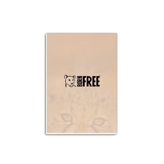 Born Free Cheetah Cub A5 Notepad