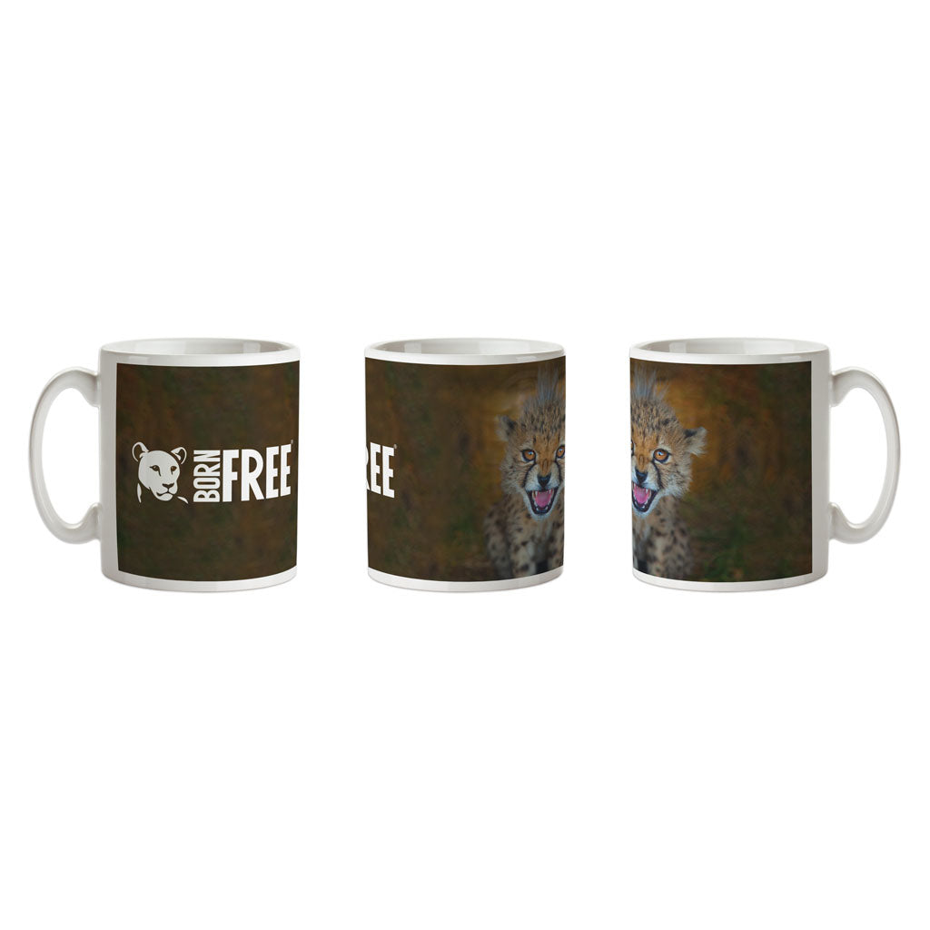 New Beginnings Cheetah Cub Mug by George Logan