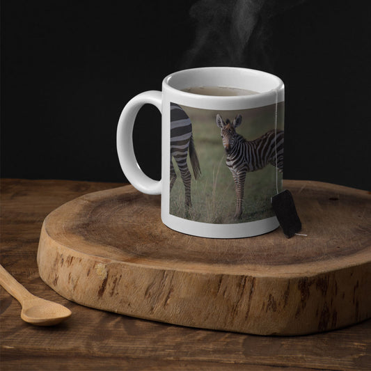 New Beginnings Zebra Foal Mug by George Logan