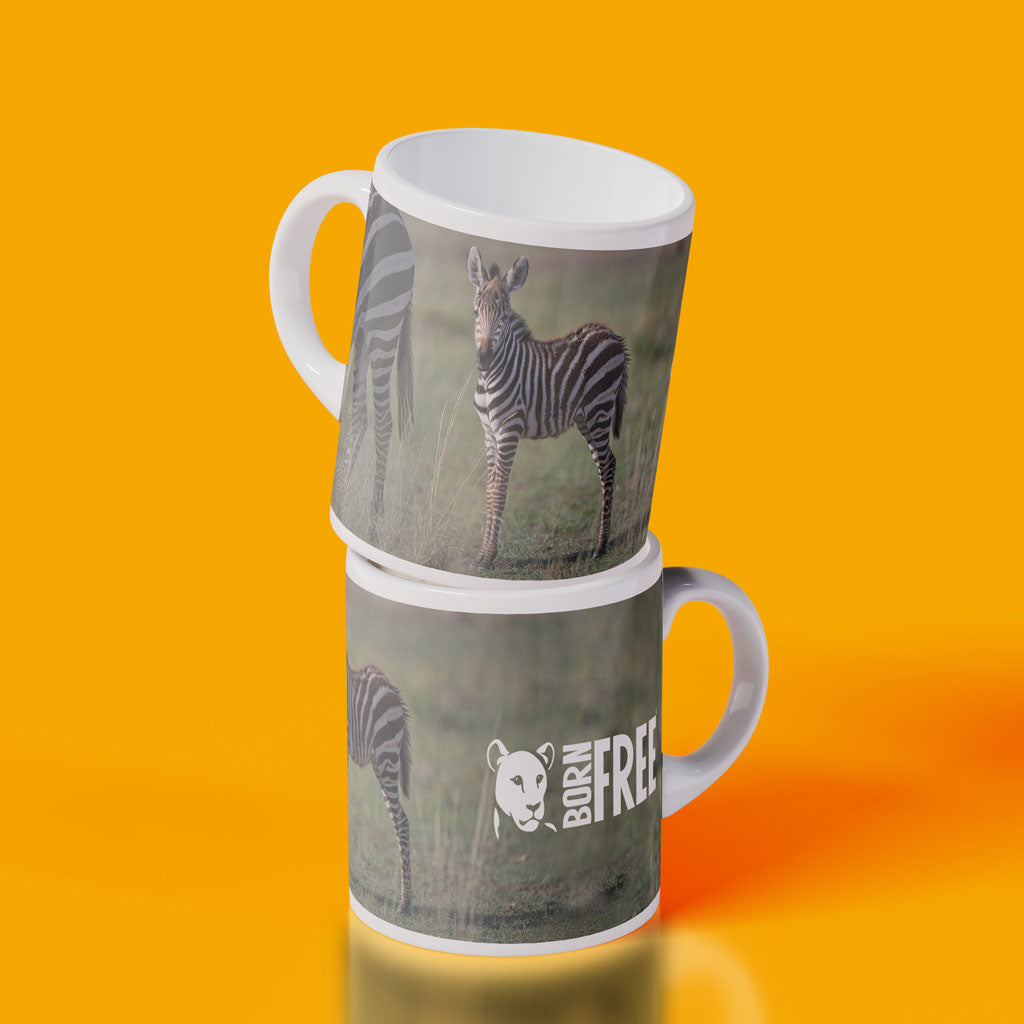 New Beginnings Zebra Foal Mug by George Logan