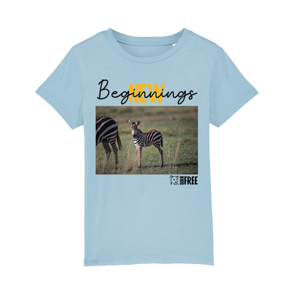 New Beginnings Zebra Foal T-Shirt by George Logan