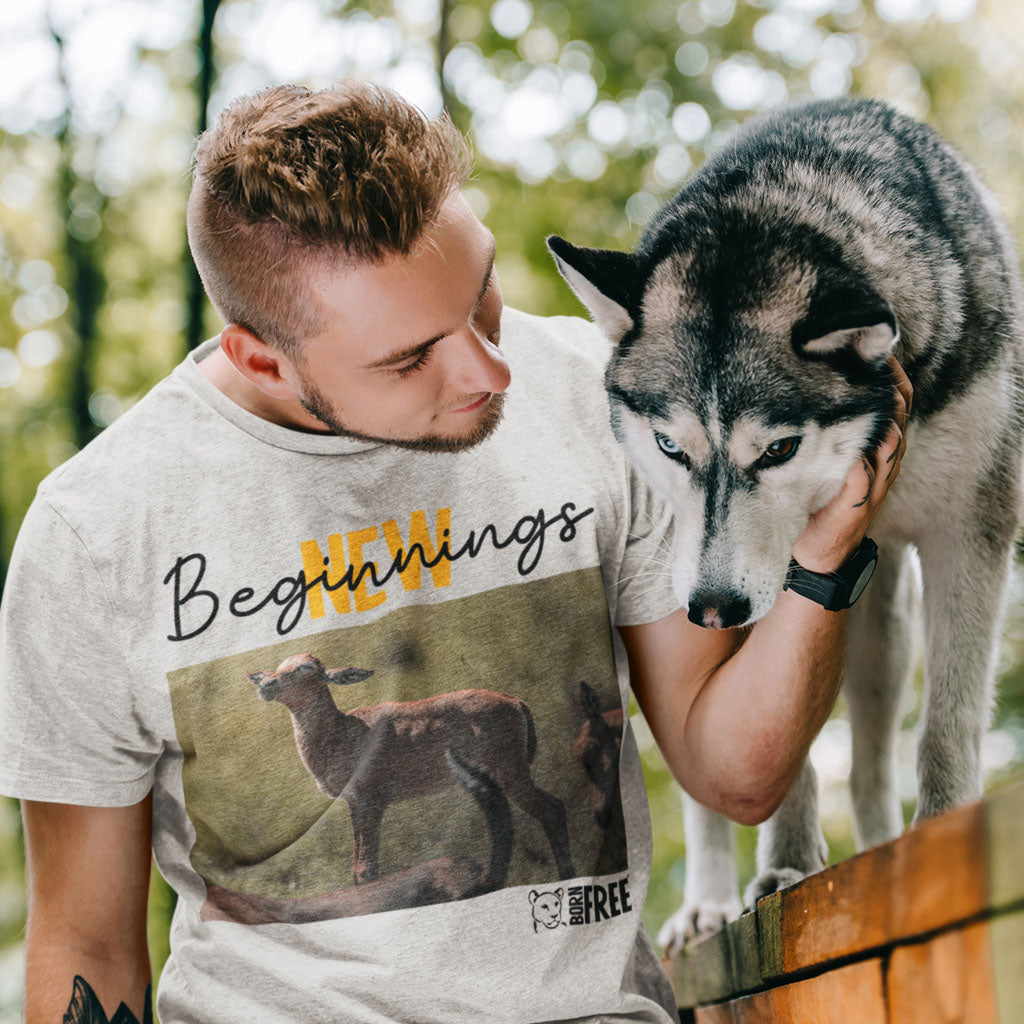 New Beginnings Impala Calf T-Shirt by George Logan