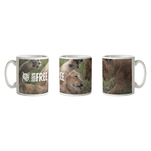 New Beginnings Lion Cubs Mug by George Logan