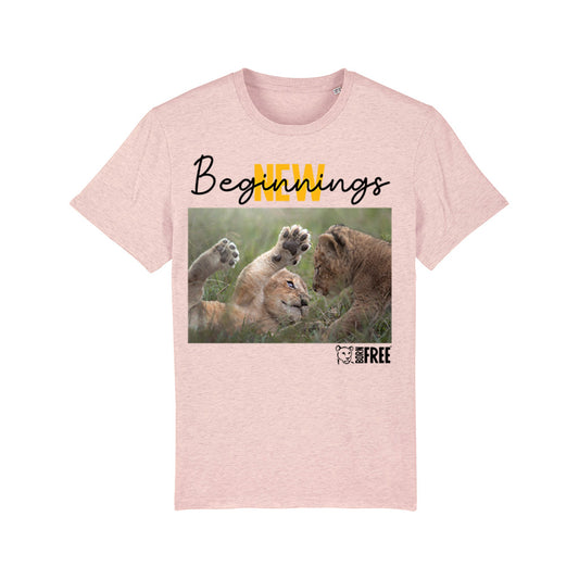 New Beginnings Lion Cubs T-Shirt by George Logan