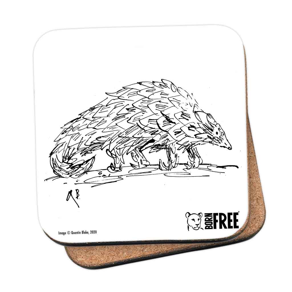 Quentin Blake Pangolin Coaster