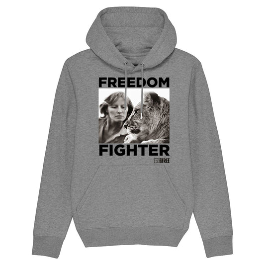 Dame Virginia Freedom Fighter Black Print Hoodie