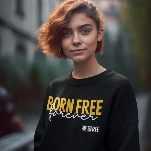 Born Free Forever Yellow Print Sweatshirt - Call to Action