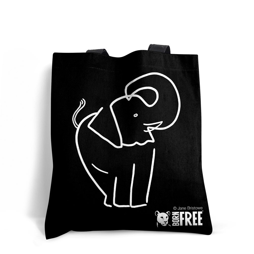 Born Free - The Dancing Elephant Edge-to-Edge Tote Bag