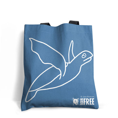 Born Free - The Happy Turtle Edge-to-Edge Tote Bag