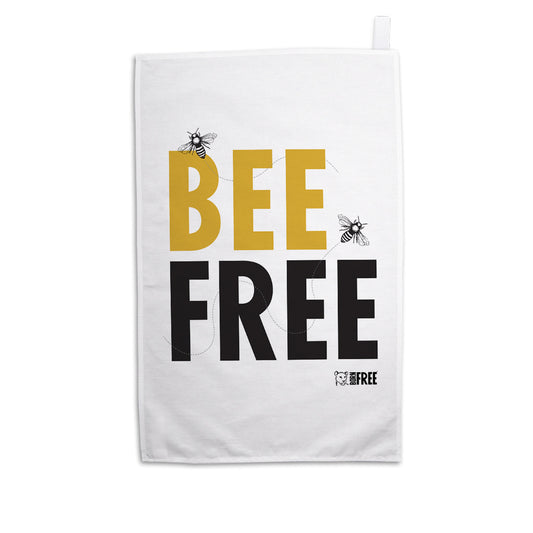 Bee Free Tea Towel
