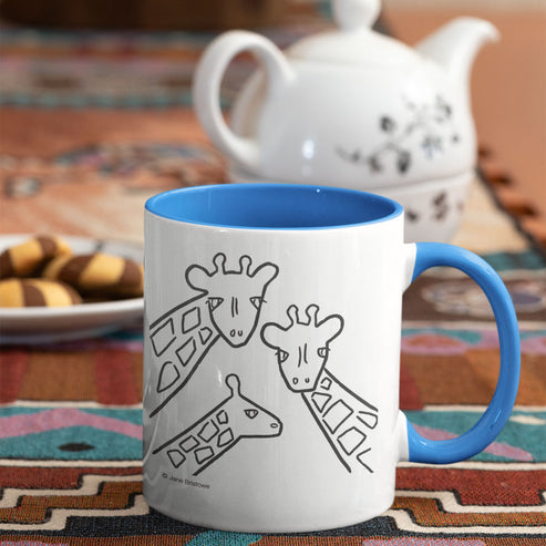 Born Free Giraffe Trio Ceramic Mug | Jane Bristowe Design