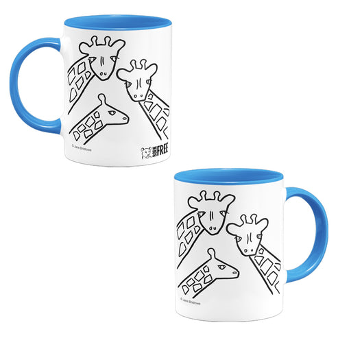 Born Free Giraffe Trio Ceramic Mug | Jane Bristowe Design
